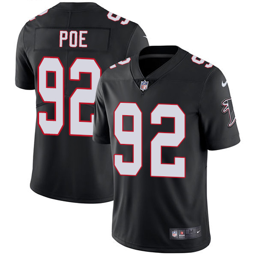 Nike Falcons #92 Dontari Poe Black Alternate Men's Stitched NFL Vapor Untouchable Limited Jersey Nike Falcons #92 Dontari Poe Black Alternate Men's Stitched NFL Vapor Untouchable Limited Jersey