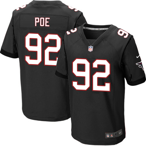 Nike Falcons #92 Dontari Poe Black Alternate Men's Stitched NFL Elite Jersey Nike Falcons #92 Dontari Poe Black Alternate Men's Stitched NFL Elite Jersey