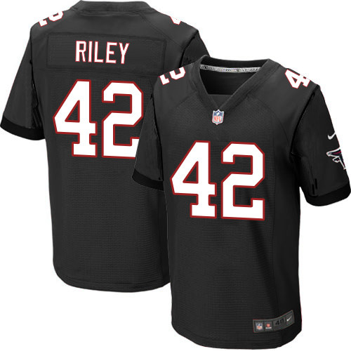 Nike Falcons #42 Duke Riley Black Alternate Men's Stitched NFL Elite Jersey
