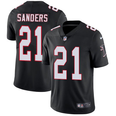 Nike Falcons #21 Deion Sanders Black Alternate Men's Stitched NFL Vapor Untouchable Limited Jersey Nike Falcons #21 Deion Sanders Black Alternate Men's Stitched NFL Vapor Untouchable Limited Jersey