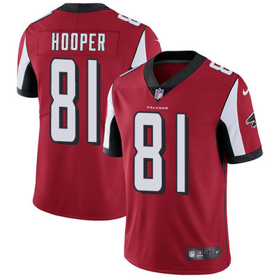 Nike Falcons #81 Austin Hooper Red Team Color Men's Stitched NFL Vapor Untouchable Limited Jersey Nike Falcons #81 Austin Hooper Red Team Color Men's Stitched NFL Vapor Untouchable Limited Jersey