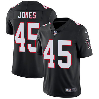 Nike Falcons #45 Deion Jones Black Alternate Men's Stitched NFL Vapor Untouchable Limited Jersey Nike Falcons #45 Deion Jones Black Alternate Men's Stitched NFL Vapor Untouchable Limited Jersey