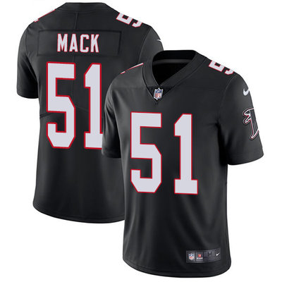 Nike Falcons #51 Alex Mack Black Alternate Men's Stitched NFL Vapor Untouchable Limited Jersey Nike Falcons #51 Alex Mack Black Alternate Men's Stitched NFL Vapor Untouchable Limited Jersey