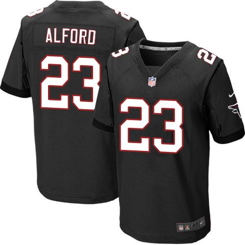 Nike Falcons #23 Robert Alford Black Alternate Men's Stitched NFL Elite Jersey Nike Falcons #23 Robert Alford Black Alternate Men's Stitched NFL Elite Jersey