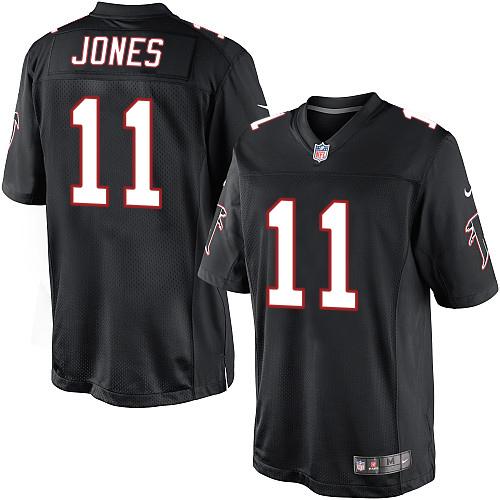 Nike Falcons #11 Julio Jones Black Alternate Men's Stitched NFL Limited Jersey Nike Falcons #11 Julio Jones Black Alternate Men's Stitched NFL Limited Jersey