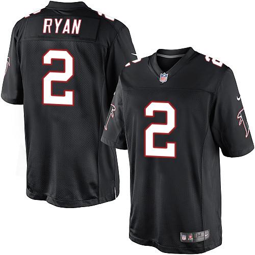 Nike Falcons #2 Matt Ryan Black Alternate Men's Stitched NFL Limited Jersey Nike Falcons #2 Matt Ryan Black Alternate Men's Stitched NFL Limited Jersey