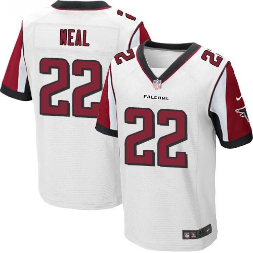 Nike Falcons #22 Keanu Neal White Men's Stitched NFL Elite Jersey Nike Falcons #22 Keanu Neal White Men's Stitched NFL Elite Jersey