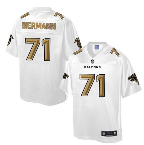 Nike Falcons #71 Kroy Biermann White Men's NFL Pro Line Fashion Game Jersey Nike Falcons #71 Kroy Biermann White Men's NFL Pro Line Fashion Game Jersey