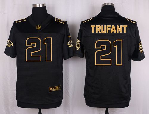 Nike Falcons #21 Desmond Trufant Black Men's Stitched NFL Elite Pro Line Gold Collection Jersey Nike Falcons #21 Desmond Trufant Black Men's Stitched NFL Elite Pro Line Gold Collection Jersey