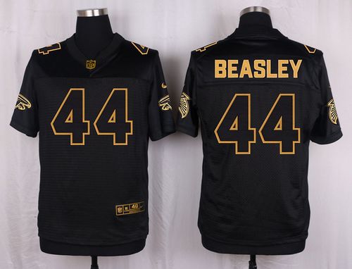 Nike Falcons #44 Vic Beasley Jr Black Men's Stitched NFL Elite Pro Line Gold Collection Jersey Nike Falcons #44 Vic Beasley Jr Black Men's Stitched NFL Elite Pro Line Gold Collection Jersey