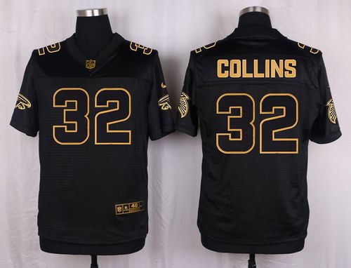 Nike Falcons #32 Jalen Collins Black Men's Stitched NFL Elite Pro Line Gold Collection Jersey Nike Falcons #32 Jalen Collins Black Men's Stitched NFL Elite Pro Line Gold Collection Jersey