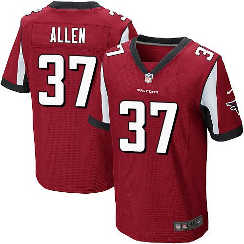 Nike Falcons #37 Ricardo Allen Red Team Color Men's Stitched NFL Elite Jersey Nike Falcons #37 Ricardo Allen Red Team Color Men's Stitched NFL Elite Jersey