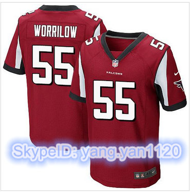 Nike Atlanta Falcons #55 Paul Worrilow Red Team Color Men's Stitched NFL Elite Jersey Nike Atlanta Falcons #55 Paul Worrilow Red Team Color Men's Stitched NFL Elite Jersey