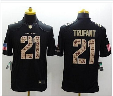 New Atlanta Falcons #21 Desmond Trufant Black NFL Limited Salute to Service jersey