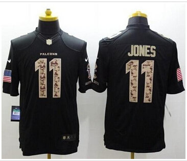 New Atlanta Falcons #11 Julio Jones Black NFL Limited Salute to Service jersey New Atlanta Falcons #11 Julio Jones Black NFL Limited Salute to Service jersey