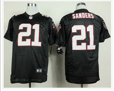 Atlanta Falcons #21 Deion Sanders Black Alternate NFL Elite Jersey