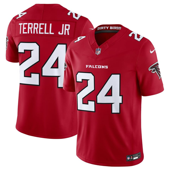 Men's Atlanta Falcons #24 A.J. Terrell Red 2026 New F.U.S.E. Vapor Untouchable Limited Stitched Football Jersey