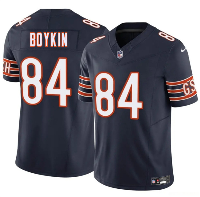 Men's Chicago Bears #84 Miles Boykin Navy 2025 F.U.S.E. Vapor Untouchable Limited Stitched Football Jersey Men's Chicago Bears #84 Miles Boykin Navy 2025 F.U.S.E. Vapor Untouchable Limited Stitched Football Jersey