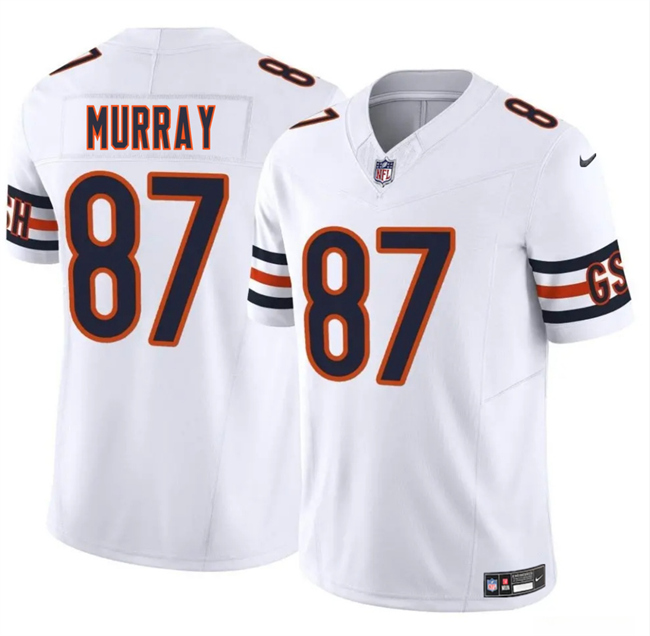 Men's Chicago Bears #87 Jordan Murray White 2025 F.U.S.E. Vapor Stitched Football Jersey