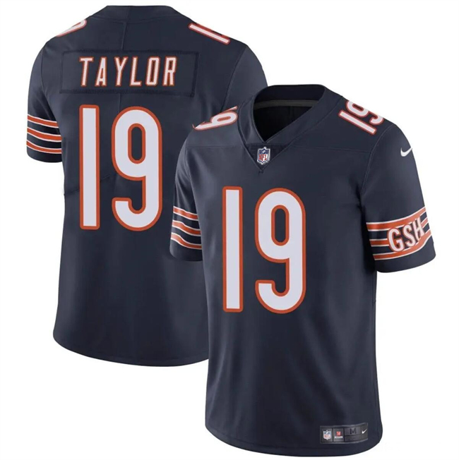 Men's Chicago Bears #19 Tory Taylor Navy Vapor Stitched Football Jersey Men's Chicago Bears #19 Tory Taylor Navy Vapor Stitched Football Jersey