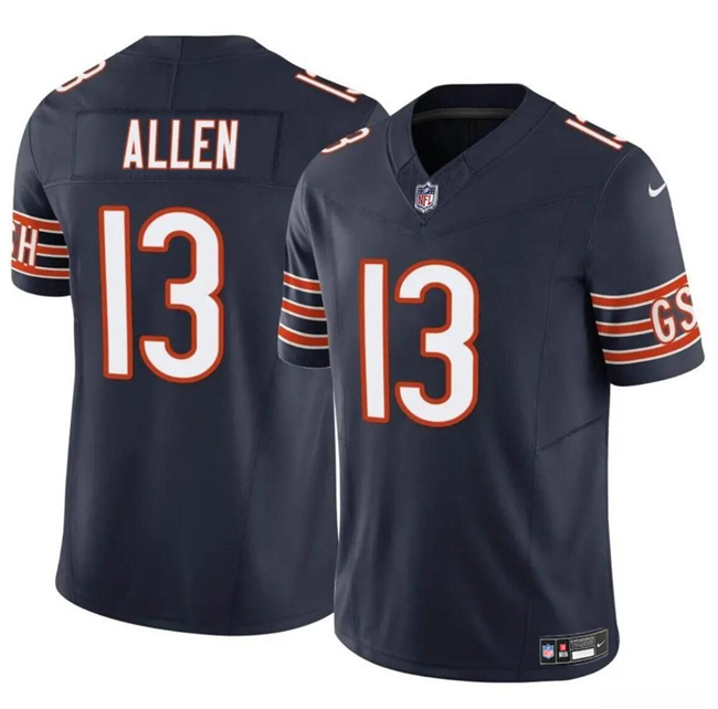 Men's Chicago Bears #13 Keenan Allen Navy 2023 F.U.S.E. Vapor Stitched Football Jersey Men's Chicago Bears #13 Keenan Allen Navy 2023 F.U.S.E. Vapor Stitched Football Jersey