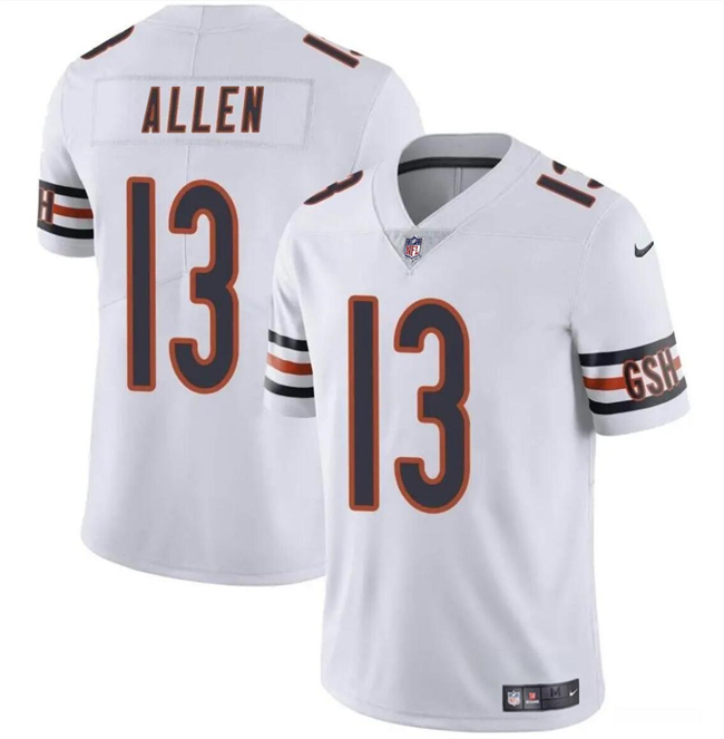 Men's Chicago Bears #13 Keenan Allen White Vapor Stitched Football Jersey Men's Chicago Bears #13 Keenan Allen White Vapor Stitched Football Jersey