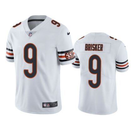 Men's Chicago Bears #9 Jaquan Brisker White Vapor untouchable Limited Stitched Jersey Men's Chicago Bears #9 Jaquan Brisker White Vapor untouchable Limited Stitched Jersey