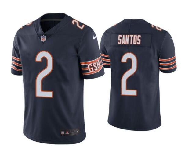 Men's Chicago Bears #2 Cairo Santos Navy Vapor Untouchable Limited Stitched Jersey Men's Chicago Bears #2 Cairo Santos Navy Vapor Untouchable Limited Stitched Jersey