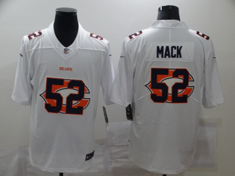 Nike Bears 52 Khalil Mack White Shadow Logo Limited Jersey Nike Bears 52 Khalil Mack White Shadow Logo Limited Jersey
