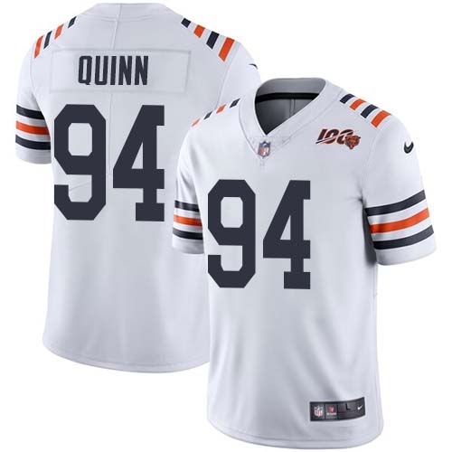 Nike Bears #94 Robert Quinn White Alternate Men's Stitched NFL Vapor Untouchable Limited 100th Season Jersey Nike Bears #94 Robert Quinn White Alternate Men's Stitched NFL Vapor Untouchable Limited 100th Season Jersey
