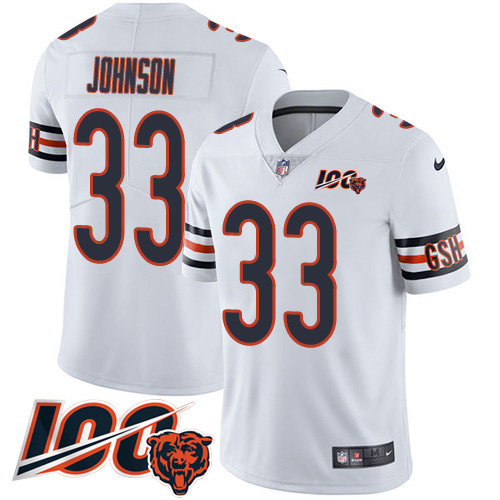 Nike Bears #33 Jaylon Johnson White Men's Stitched NFL 100th Season Vapor Untouchable Limited Jersey Nike Bears #33 Jaylon Johnson White Men's Stitched NFL 100th Season Vapor Untouchable Limited Jersey