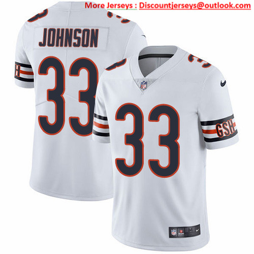 Nike Bears #33 Jaylon Johnson White Men's Stitched NFL Vapor Untouchable Limited Jersey Nike Bears #33 Jaylon Johnson White Men's Stitched NFL Vapor Untouchable Limited Jersey