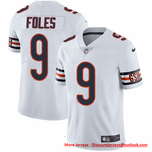 Nike Bears #9 Nick Foles White Men's Stitched NFL Vapor Untouchable Limited Jersey