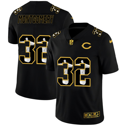 Chicago Bears #32 David Montgomery Men's Nike Carbon Black Vapor Cristo Redentor Limited NFL Jersey Chicago Bears #32 David Montgomery Men's Nike Carbon Black Vapor Cristo Redentor Limited NFL Jersey