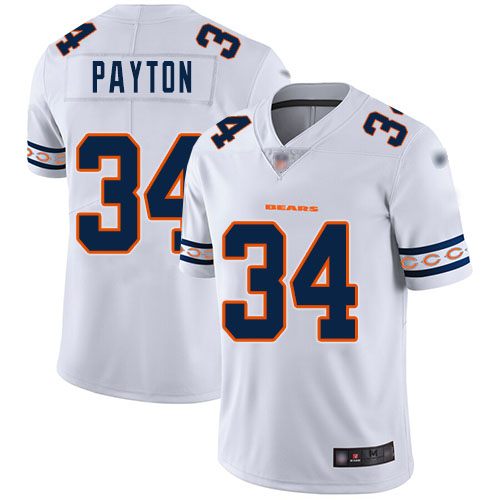 Bears #34 Walter Payton White Men's Stitched Football Limited Team Logo Fashion Jersey Bears #34 Walter Payton White Men's Stitched Football Limited Team Logo Fashion Jersey