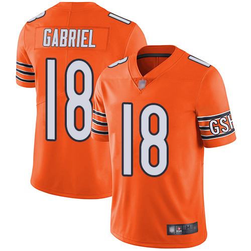 Bears #18 Taylor Gabriel Orange Men's Stitched Football Limited Rush Jersey Bears #18 Taylor Gabriel Orange Men's Stitched Football Limited Rush Jersey