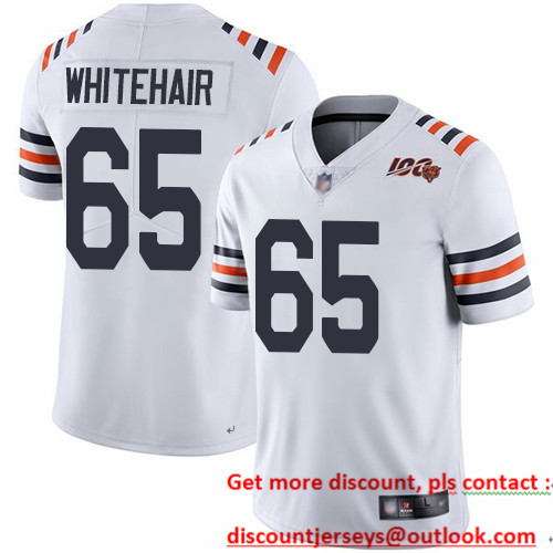 Bears #65 Cody Whitehair White Alternate Men's Stitched Football Vapor Untouchable Limited 100th Season Jersey