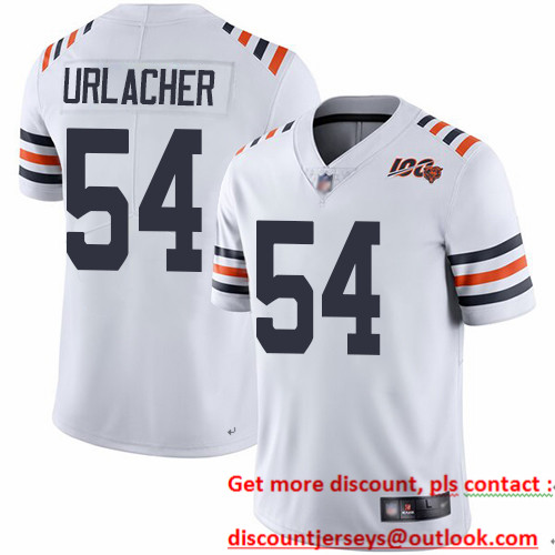 Bears #54 Brian Urlacher White Alternate Men's Stitched Football Vapor Untouchable Limited 100th Season Jersey Bears #54 Brian Urlacher White Alternate Men's Stitched Football Vapor Untouchable Limited 100th Season Jersey