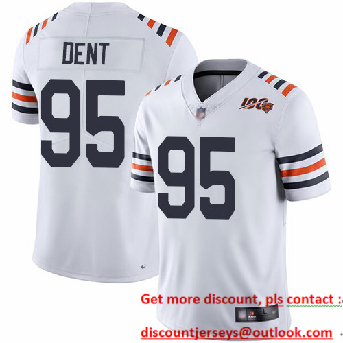 Bears #95 Richard Dent White Alternate Men's Stitched Football Vapor Untouchable Limited 100th Season Jersey Bears #95 Richard Dent White Alternate Men's Stitched Football Vapor Untouchable Limited 100th Season Jersey