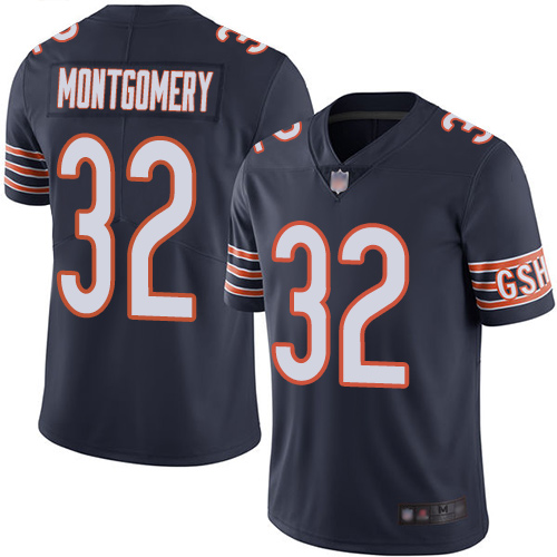 Bears #32 David Montgomery Navy Blue Team Color Men's Stitched Football Vapor Untouchable Limited Jersey Bears #32 David Montgomery Navy Blue Team Color Men's Stitched Football Vapor Untouchable Limited Jersey