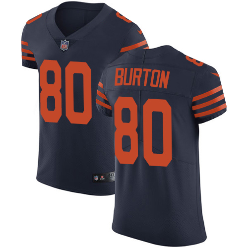 Nike Bears #80 Trey Burton Navy Blue Alternate Men's Stitched NFL Vapor Untouchable Elite Jersey Nike Bears #80 Trey Burton Navy Blue Alternate Men's Stitched NFL Vapor Untouchable Elite Jersey