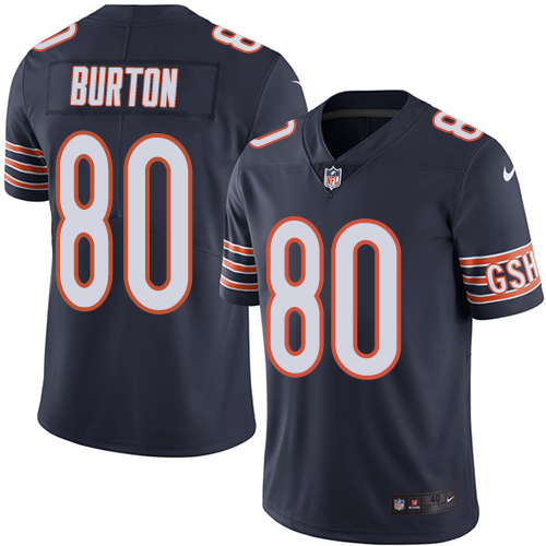 Nike Bears #80 Trey Burton Navy Blue Team Color Men's Stitched NFL Vapor Untouchable Limited Jersey Nike Bears #80 Trey Burton Navy Blue Team Color Men's Stitched NFL Vapor Untouchable Limited Jersey