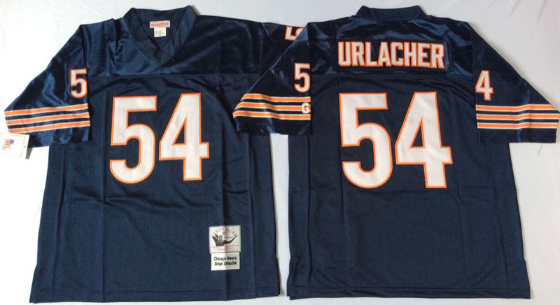 Mitchell&Ness Bears ##54 Brian Urlacher Small No. Throwback Stitched NFL Jerseys