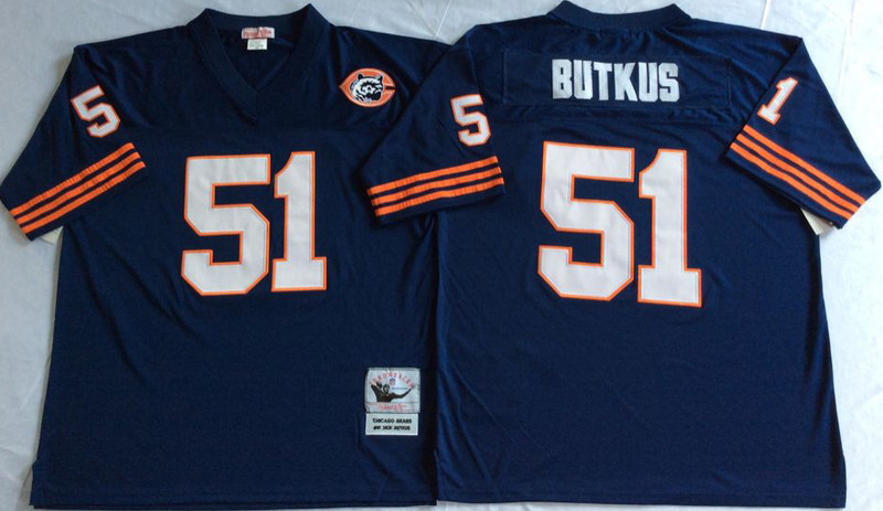 Mitchell&Ness Bears #51 Dick Butkus Throwback Stitched NFL Jersey