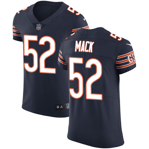 Nike Bears #52 Khalil Mack Navy Blue Team Color Men's Stitched NFL Vapor Untouchable Elite Jersey Nike Bears #52 Khalil Mack Navy Blue Team Color Men's Stitched NFL Vapor Untouchable Elite Jersey