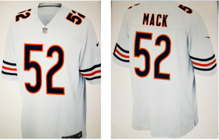 Kahlil MACK Chicago Bear white jersey Kahlil MACK Chicago Bear white jersey
