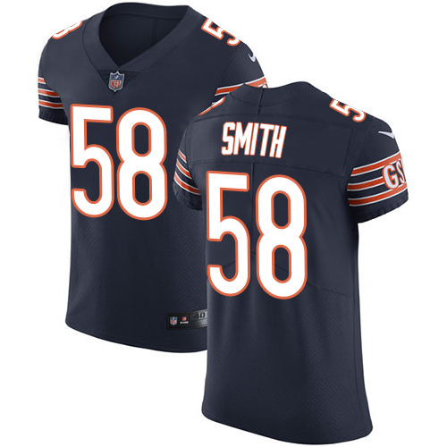 Nike Bears #58 Roquan Smith Navy Blue Team Color Men's Stitched NFL Vapor Untouchable Elite Jersey Nike Bears #58 Roquan Smith Navy Blue Team Color Men's Stitched NFL Vapor Untouchable Elite Jersey