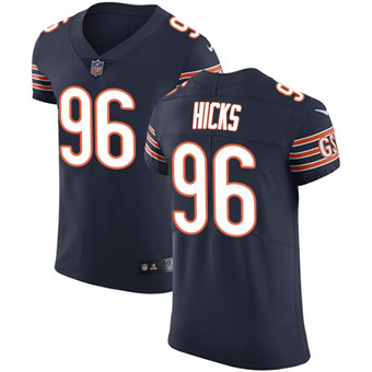Nike Bears #96 Akiem Hicks Navy Blue Team Color Men's Stitched NFL Vapor Untouchable Elite Jersey Nike Bears #96 Akiem Hicks Navy Blue Team Color Men's Stitched NFL Vapor Untouchable Elite Jersey