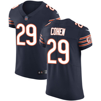 Nike Bears #29 Tarik Cohen Navy Blue Team Color Men's Stitched NFL Vapor Untouchable Elite Jersey
