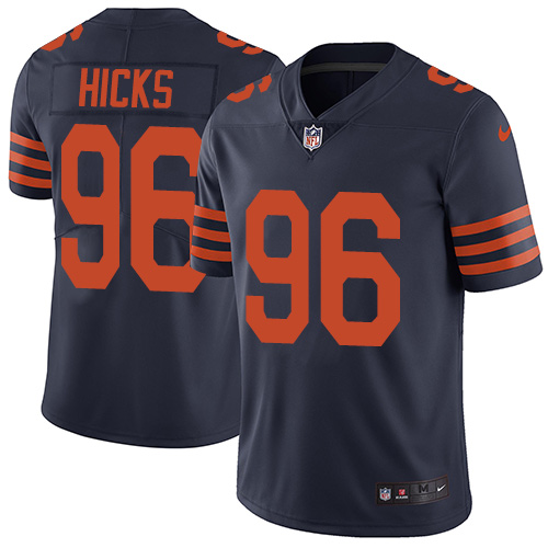 Nike Bears #96 Akiem Hicks Navy Blue Alternate Men's Stitched NFL Vapor Untouchable Limited Jersey Nike Bears #96 Akiem Hicks Navy Blue Alternate Men's Stitched NFL Vapor Untouchable Limited Jersey